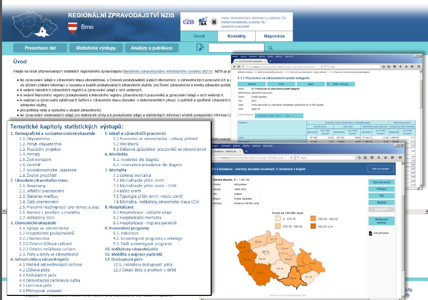 Regionální zpravodajství NZIS bude do čtvrt roku dostupné on-line. Zdroj: ÚZIS