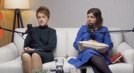 Riaditeľka Fakultnej nemocnice v Banskej Bystrici Miriam Lapuníková a manažérka pre stratégiu Penta Hospitals Slovensko Miriama Letovanec. (Foto: YouTube/Perspektívy zdravia)