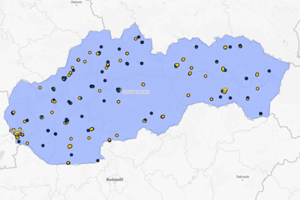 Mapa klinických skúšaní liekov - Slovensko
